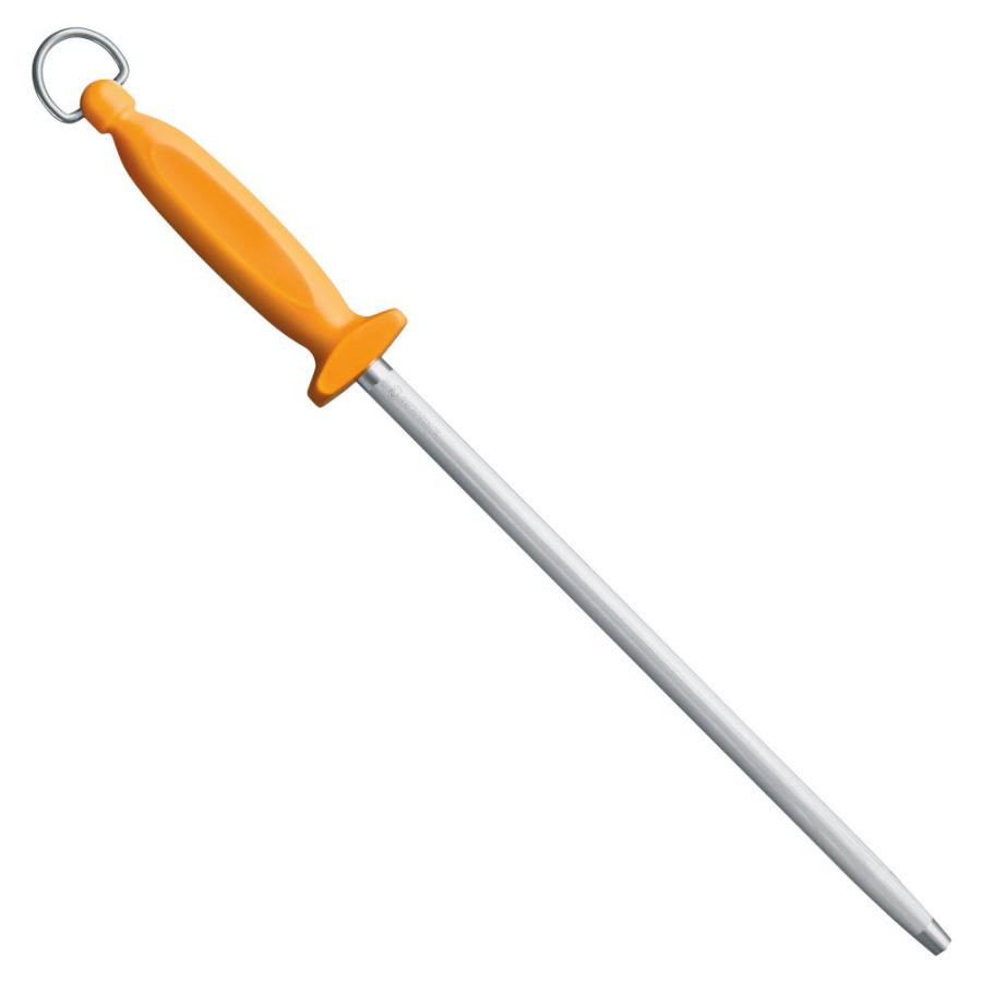 Victorinox - ostrzałka stalowa - 30 cm - okrągła - żółta