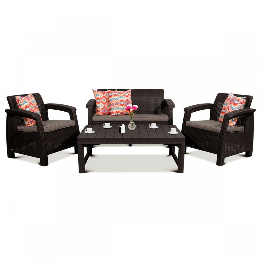 Zestaw Corfu 2-Set LYON : Kolor - brąz/taupe