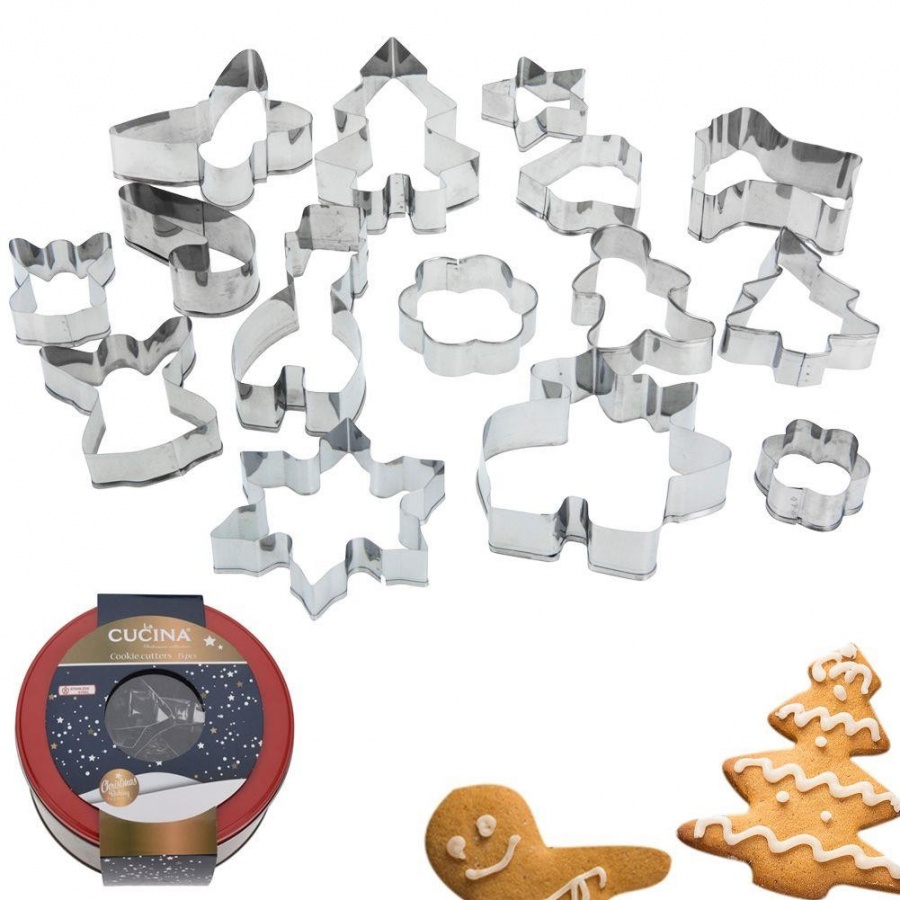 Wykrawacze do ciastek pierników świąteczne foremki święta Boże Narodzenie 15 elementów