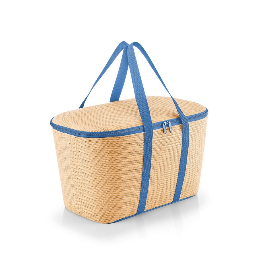 Torba coolerbag, raffia blue