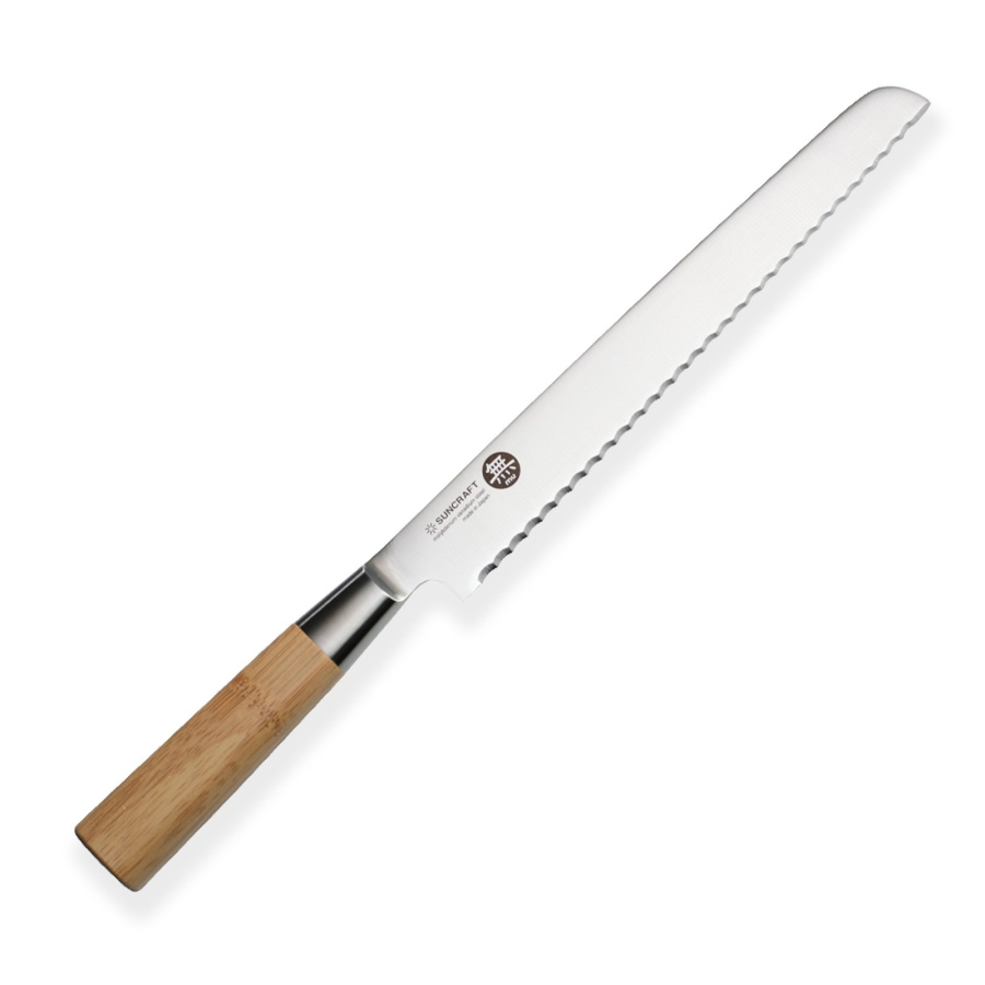 Nóż kuchenny Suncraft MU BAMBOO Bread 220 mm [MU-06]
