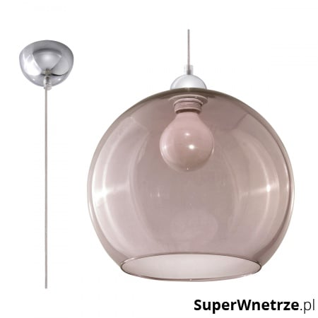Lampa wisząca Sollux Lighting Ball grafitowa