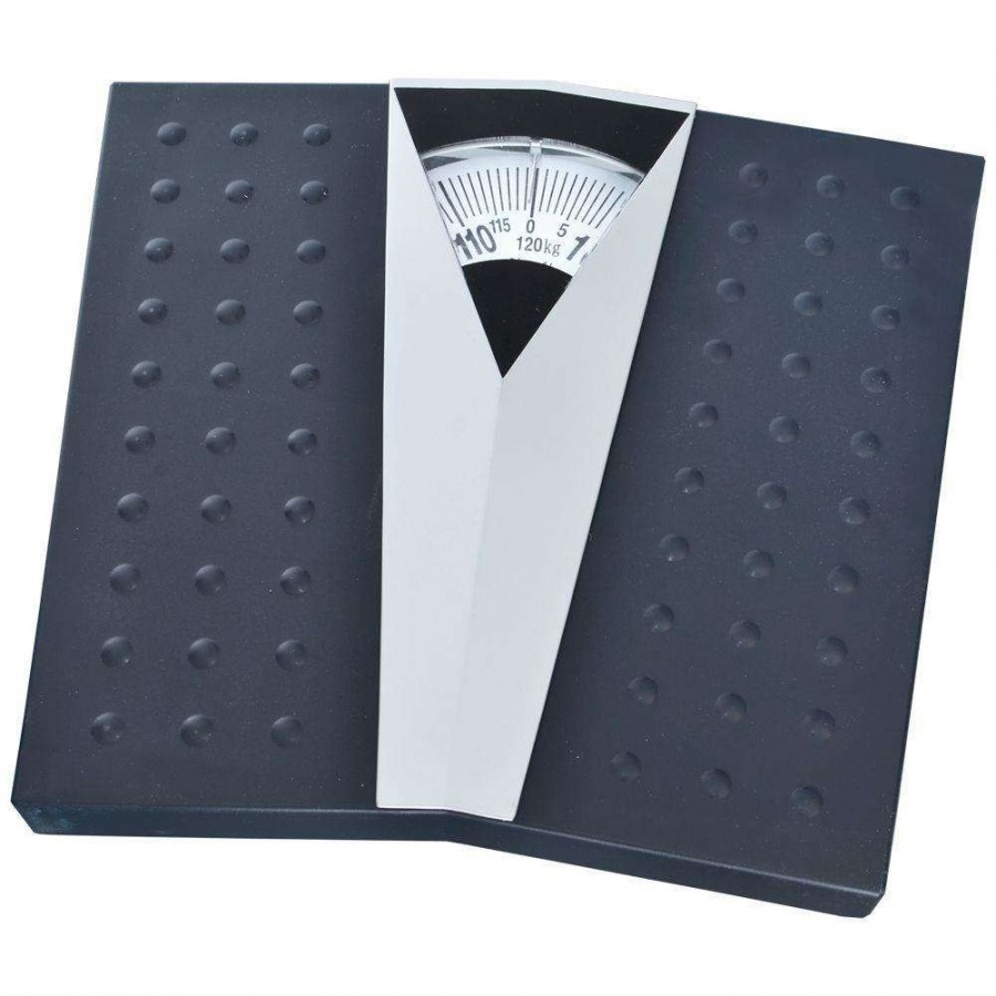 Waga łazienkowa, mechaniczna, 120kg, czarna, ORION