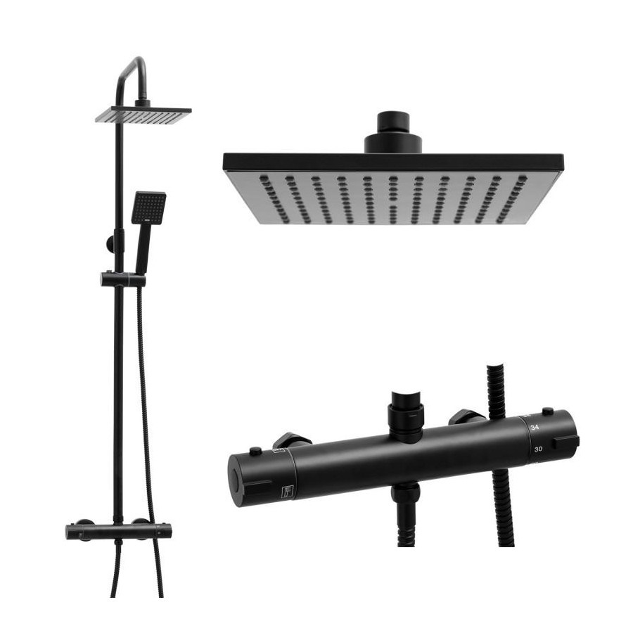 Zestaw prysznicowy panel natryskowy z deszczownicą 20 cm - yoka