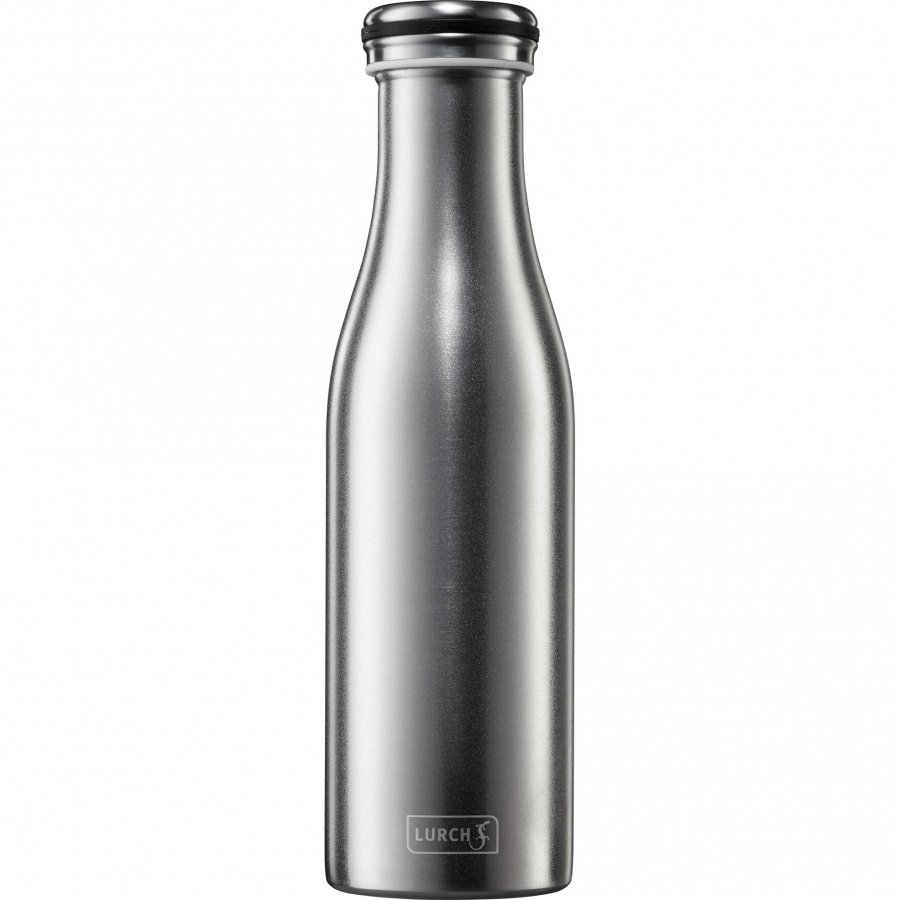 butelka termiczna, stalowa, 0,5 l, metaliczna