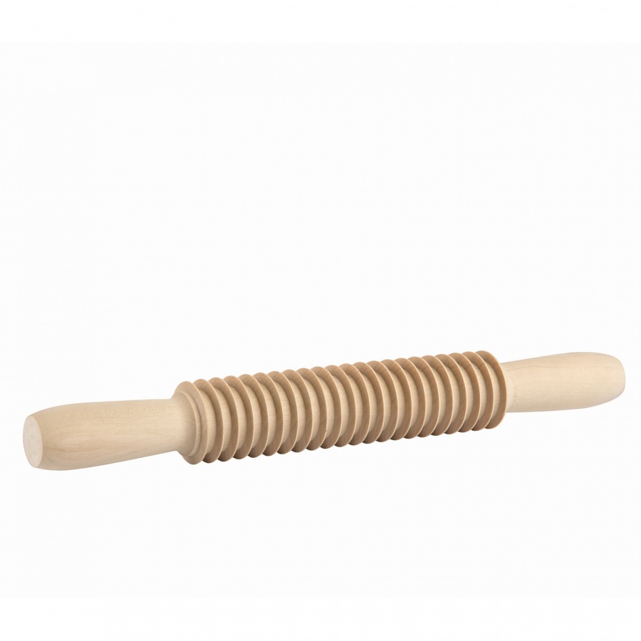wałek do krojenia makaronu, fettuccine 7 mm, drewno grabowe, dł. 31 cm