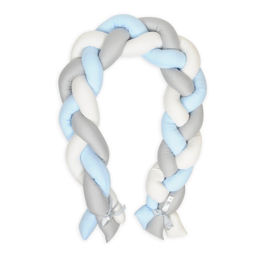 Ochraniacz do łóżeczka WARKOCZ satynowy.dł. 200cm