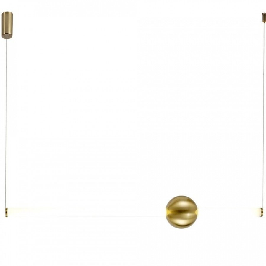 Lampa wisząca o-line led 93 cm mosiądz