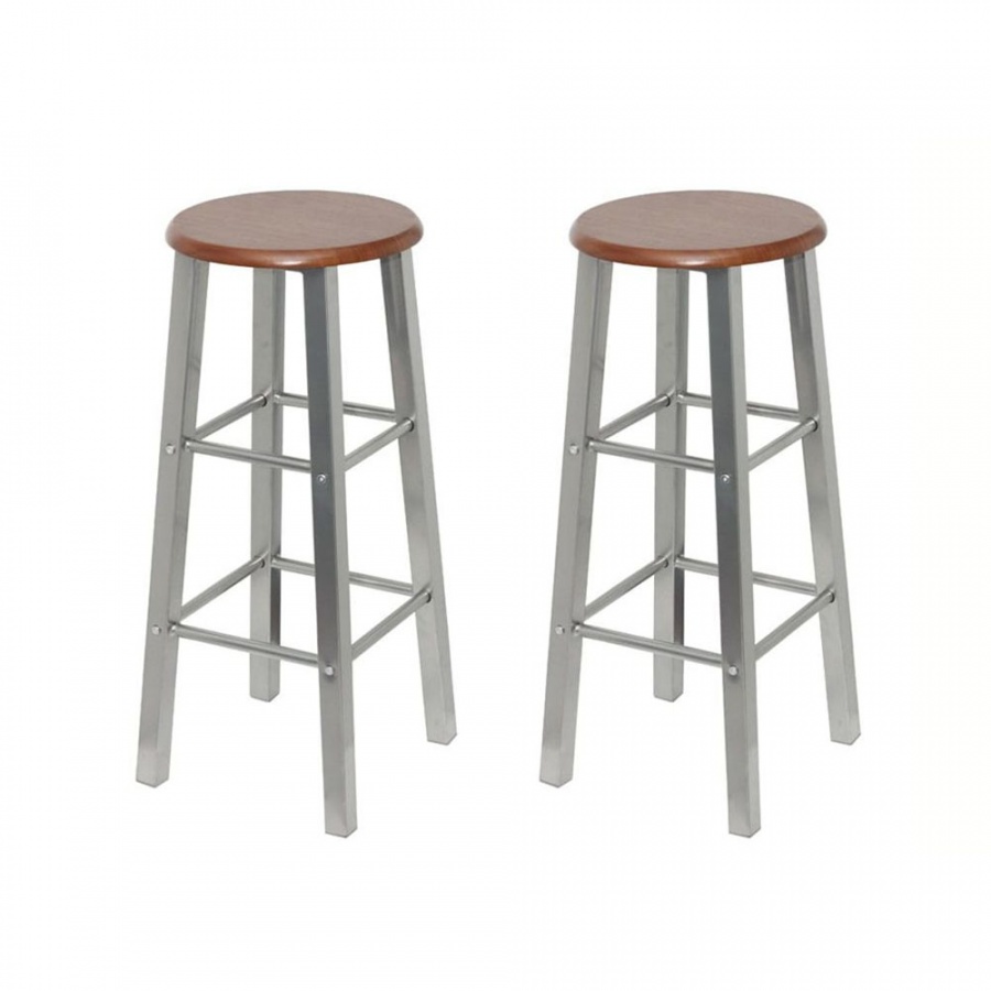 Krzesła barowe z metalu siedzisko z MDF szt.