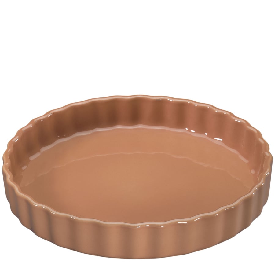 Forma do tarty, ceramika, 27 cm, koralowa