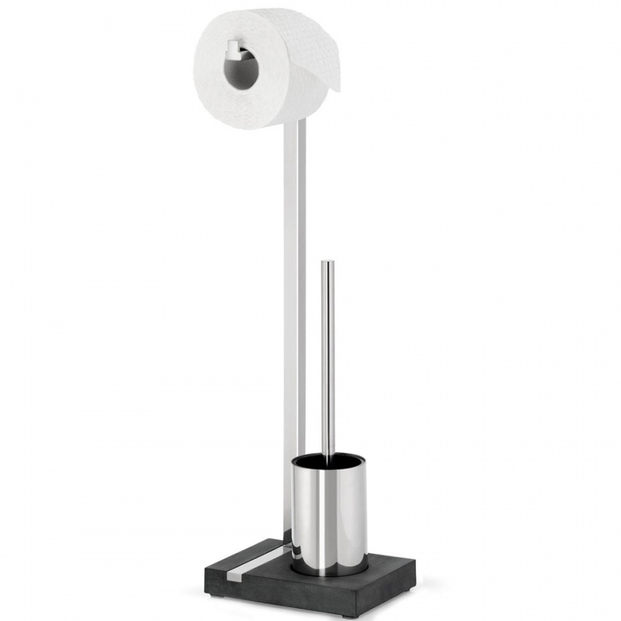 Szczotka WC ze stojakiem na papier Blomus Menoto polerowana