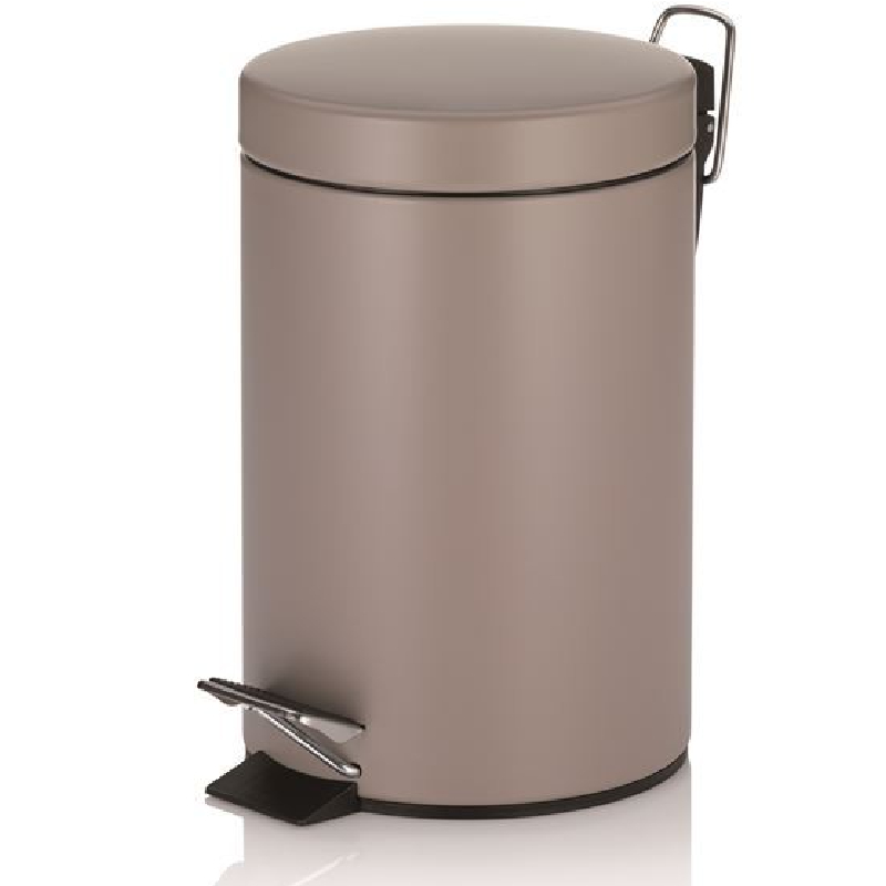Kosz łazienkowy na śmieci metal matowy 3l Kela jasnobrązowy