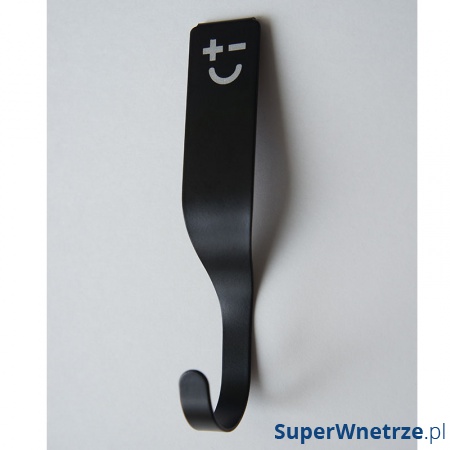 Haczyk na listwę Bisbell, pojedynczy czarny