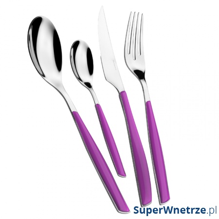Zestaw sztućców 24 cz. Casa Bugatti Glamour fioletowy