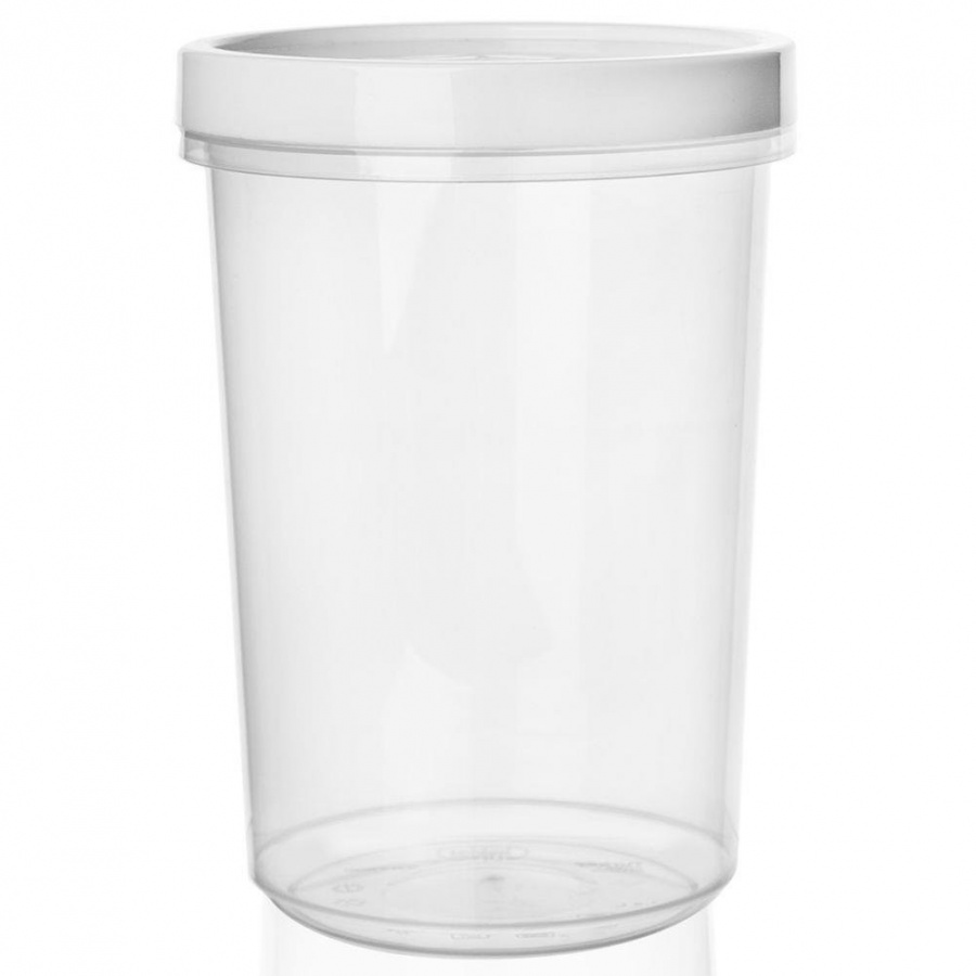 Zakręcany pojemnik kuchenny do żywności z silikonową uszczelką okrągły pokrywka na zupę,1,6 l