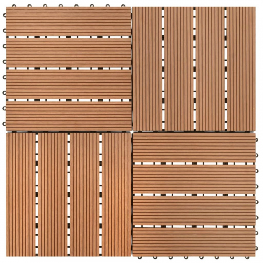 Płyty WPC, brąz (30x30cm).