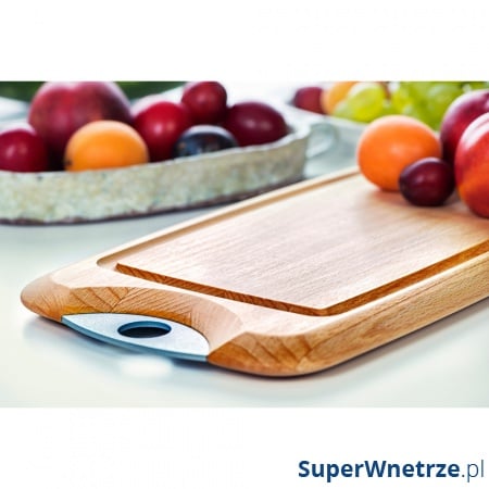 Deska do krojenia fazowana z uchwytem Breka bukowa