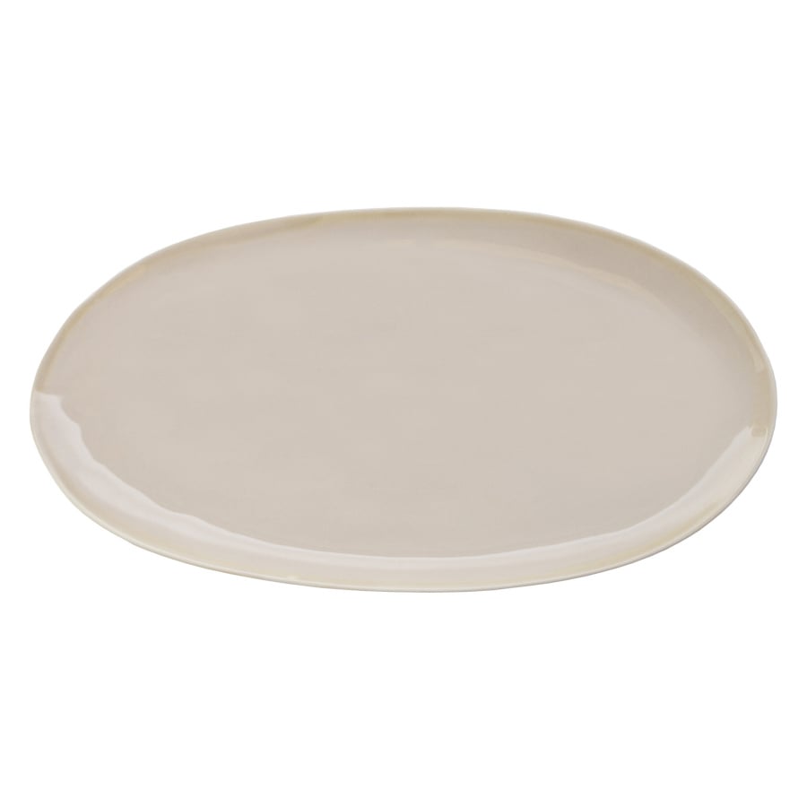 Eter talerz owalny 34,5x15 cm, beżowy