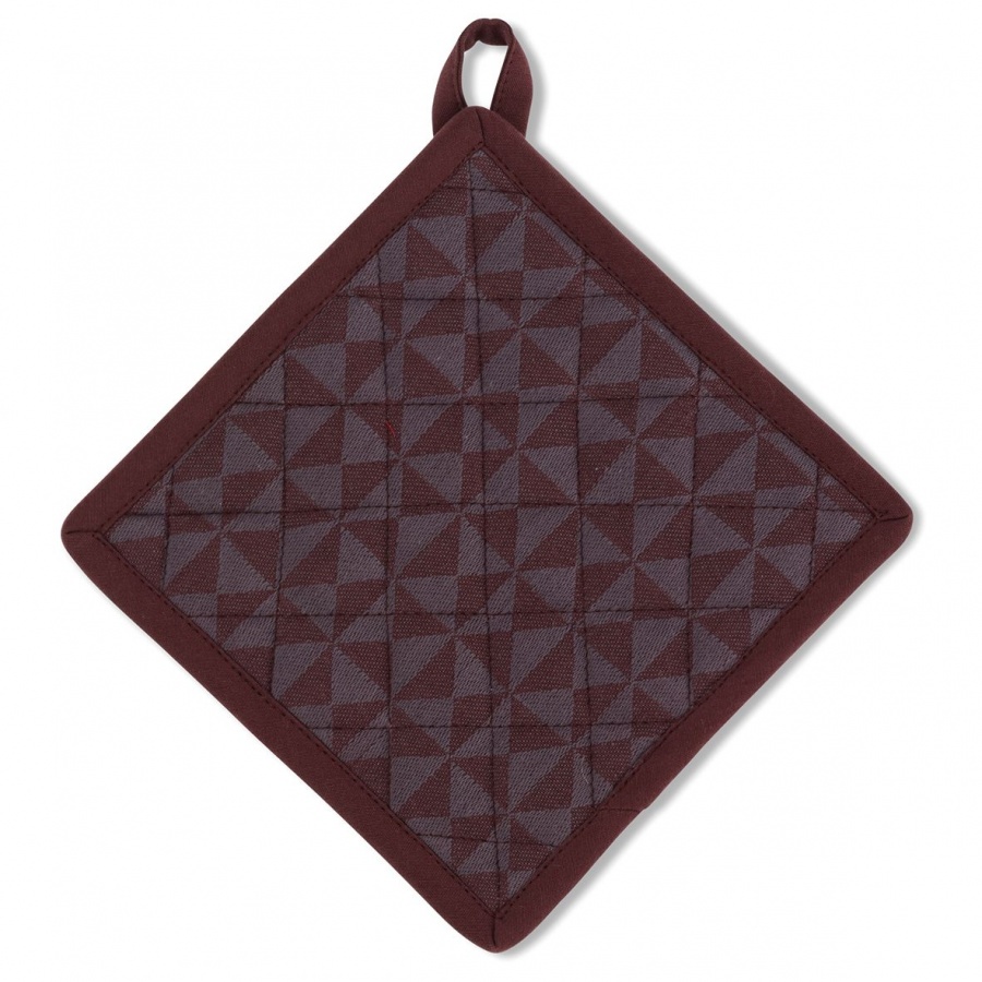 Bawełniany uchwyt do gorących naczyń z kieszonką 20x20 cm Kela brązowy