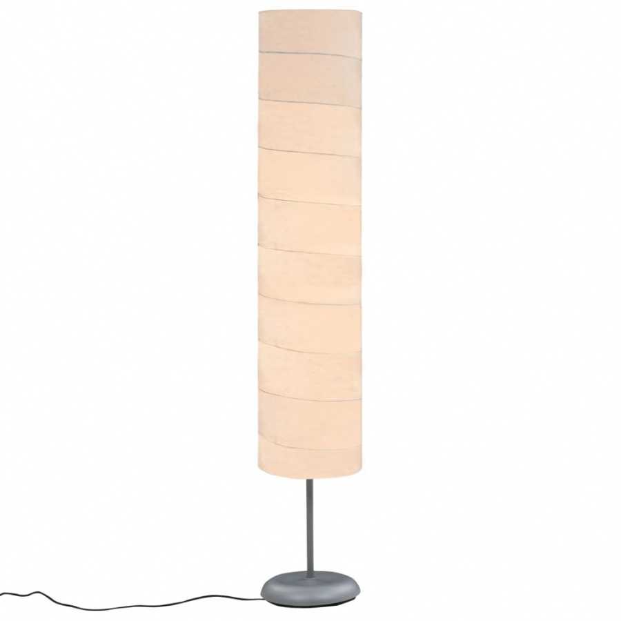 Lampa podłogowa na stojaku 121 cm biała E27