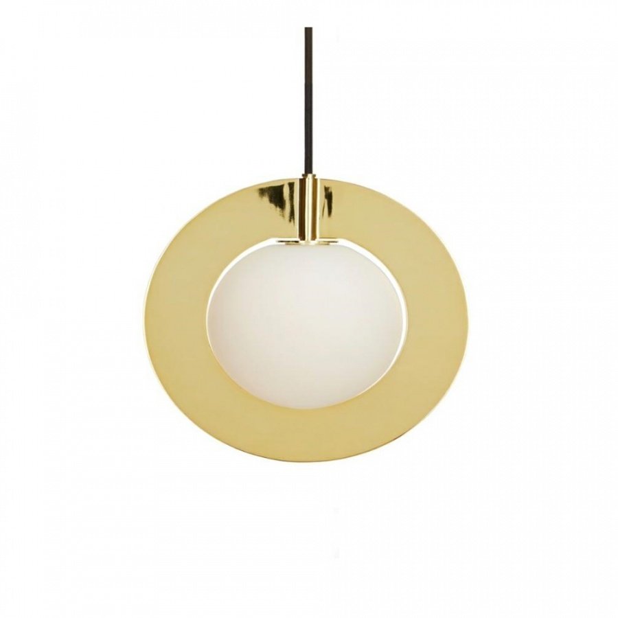 Lampa wisząca AURORA złota - szkło, metal