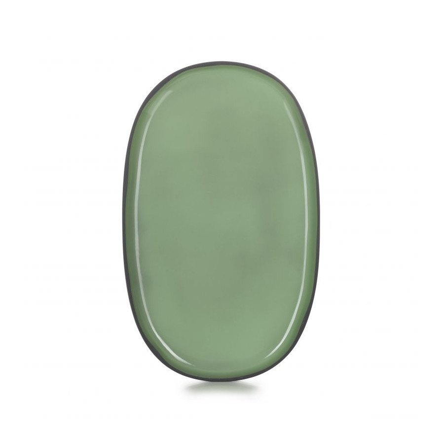 CARACTERE półmisek 35x21 cm Miętowy