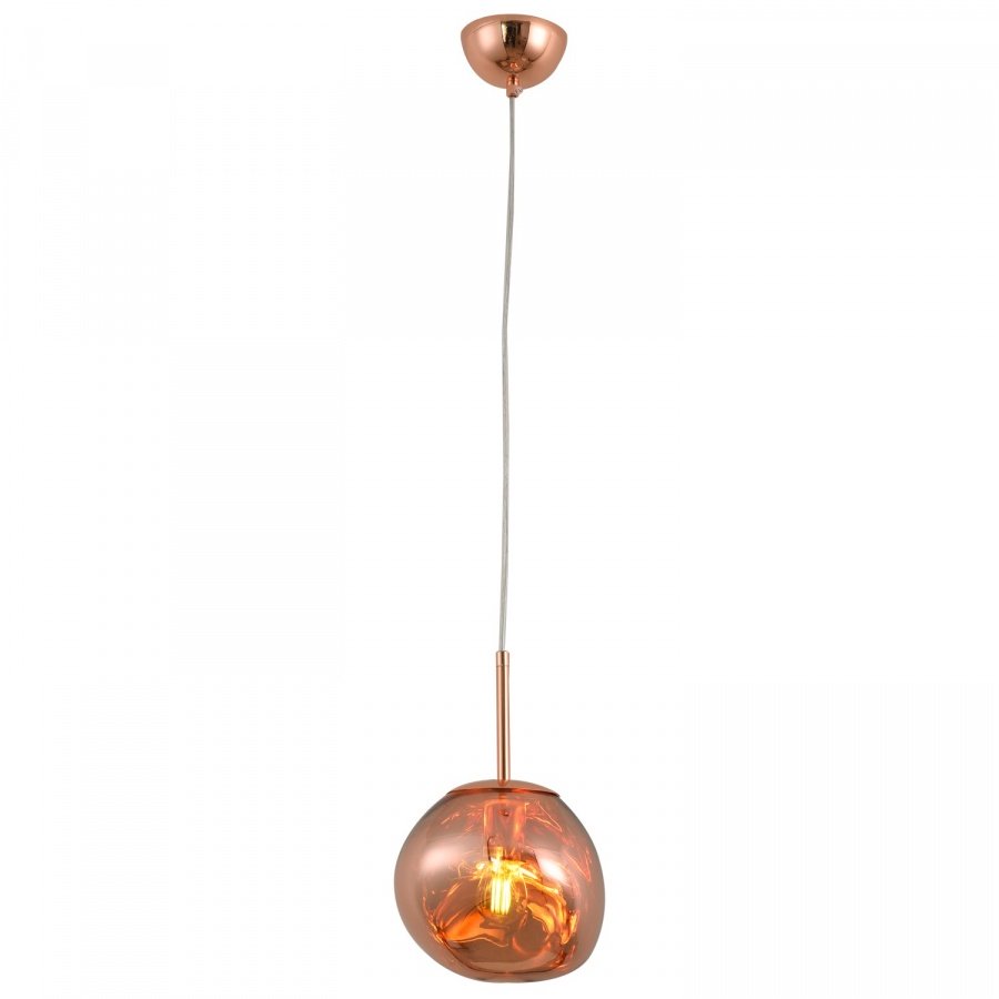 Lampa wisząca glam s 18 cm miedziana