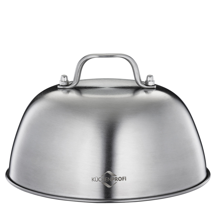 Pokrywka do grillowania burgerów, stal nierdzewna, śred. 16 x 9,5 cm