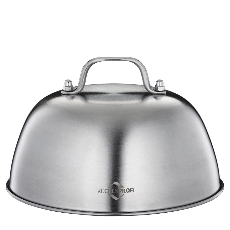 Pokrywka do grillowania burgerów, stal nierdzewna, śred. 16 x 9,5 cm