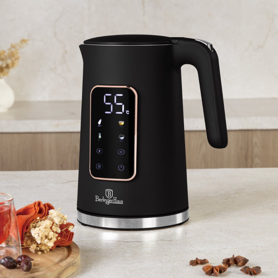 Cyfrowy czajnik elektryczny BerlingerHaus Black Rose BH-9674