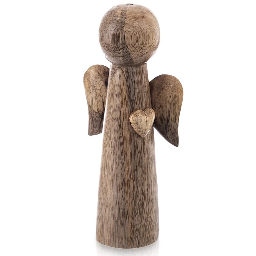 Figurka drewniana świąteczna anioł MANGO 21 cm