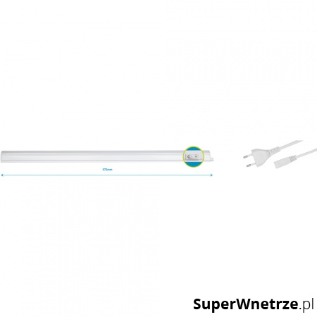Oprawa LED 57,3x3cm Retlux biała