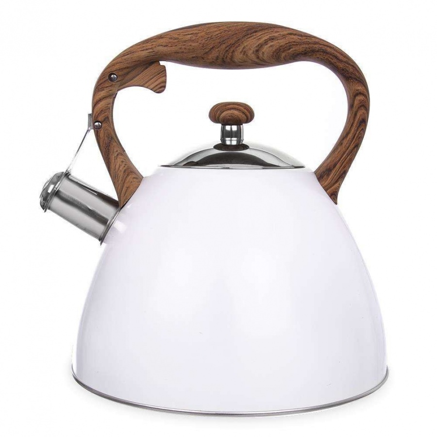 Czajnik biały stalowy, nowoczesny, automatyczny, 3,5 l