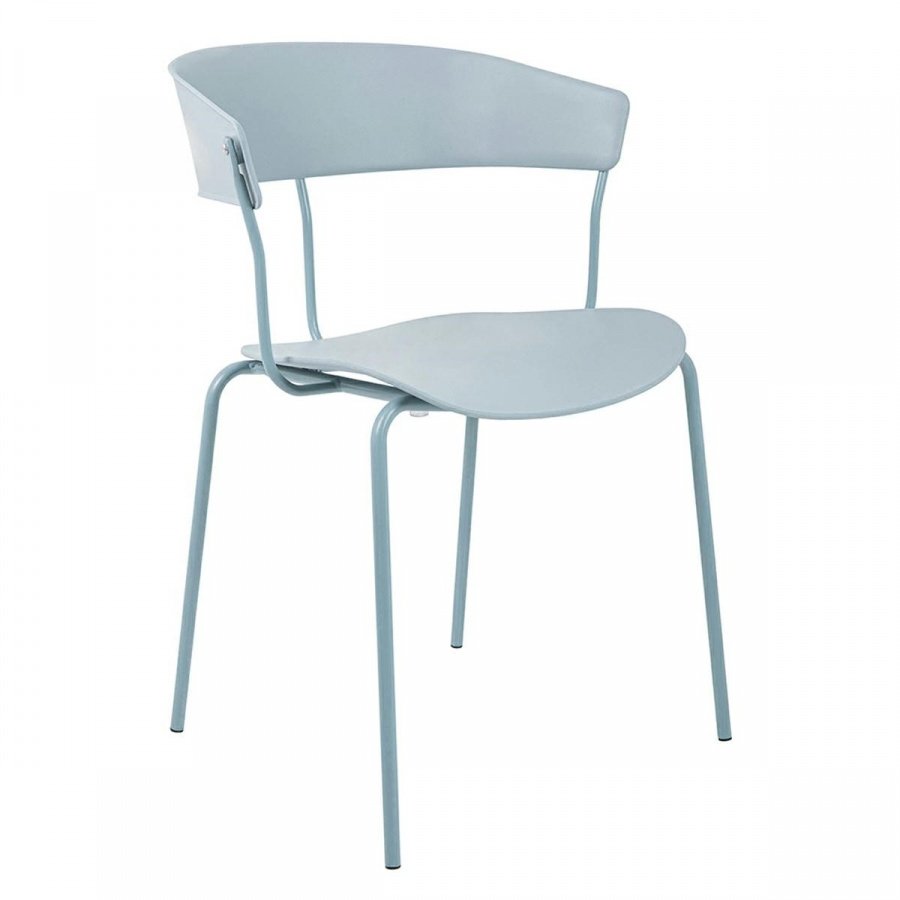 Krzesło jett jasnoszare - polipropylen, metal