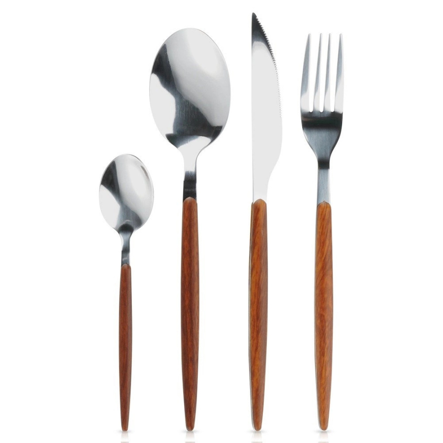 Zestaw sztućców stalowy 16 el.