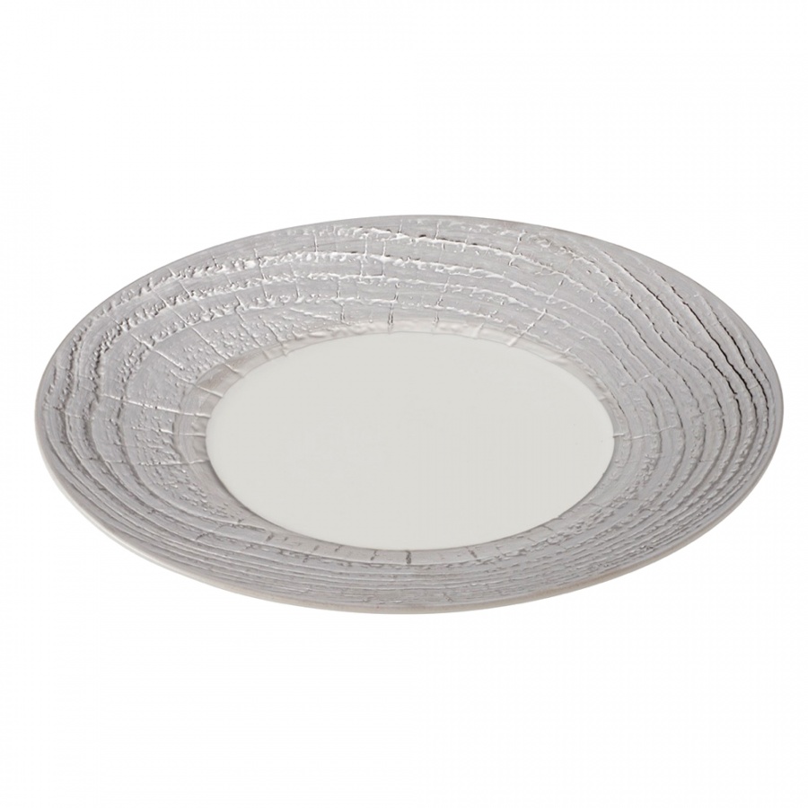 ARBORESCENCE talerz płaski 31 cm, srebrny