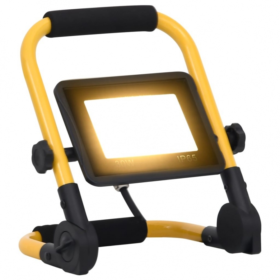 Reflektor led z uchwytem, 30 w, ciepłe białe światło