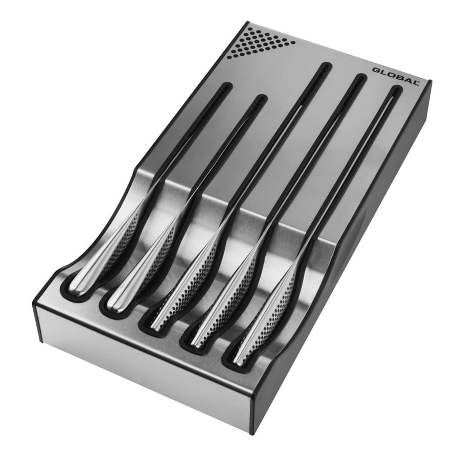 Zestaw 5 noży z bazą | global dock set a