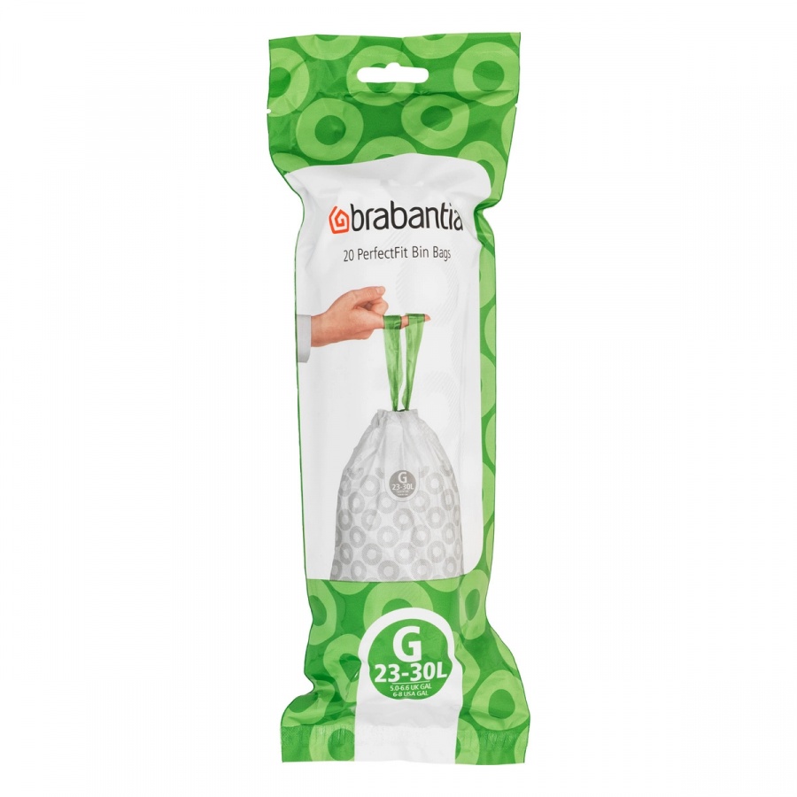 Worki na śmieci 23-30l Brabantia białe