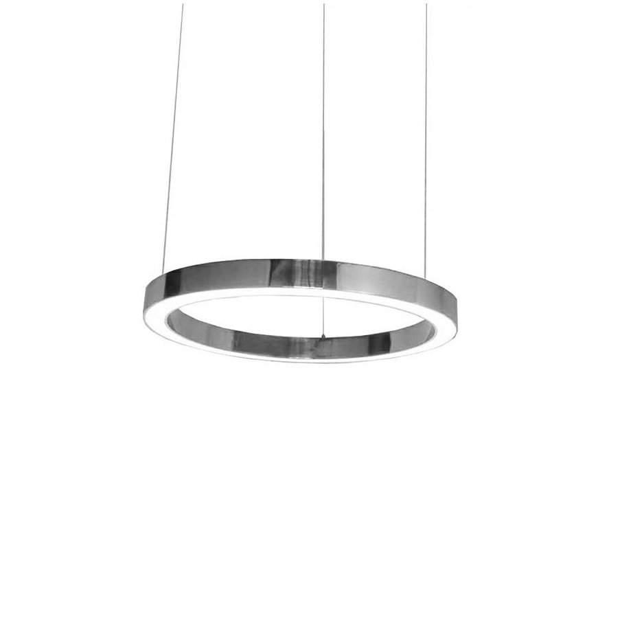 Lampa wisząca RING 40 srebrna - LED, stal