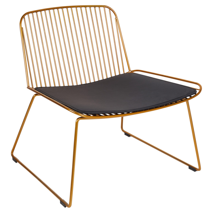 Krzesło do jadalni snorum metal złoty