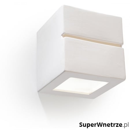 Kinkiet 15x15x15cm Sollux Lighting Leo line biały