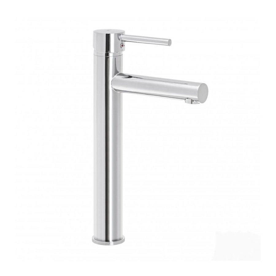 Bateria umywalkowa stojąca chrom bateria łazienkowa wysoka z długą wylewką - yoka
