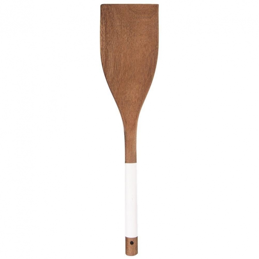 Łopatka kuchenna, drewniana, akacjowa, 30 cm, do mieszania, przewracania, mieszania