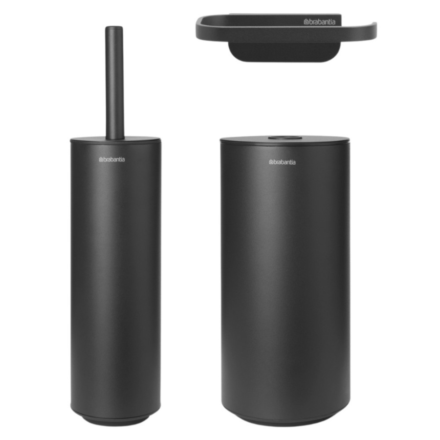 Brabantia 303906 - zestaw akcesoriów toaletowych 3 szt. - mindset - mineral infinite grey