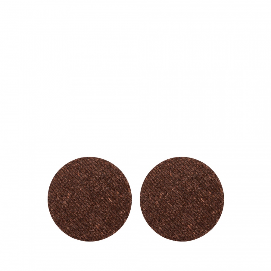 Podkładki pod gorące naczynia, 2 szt., korek, śred. 20 cm, ciemnobrązowe