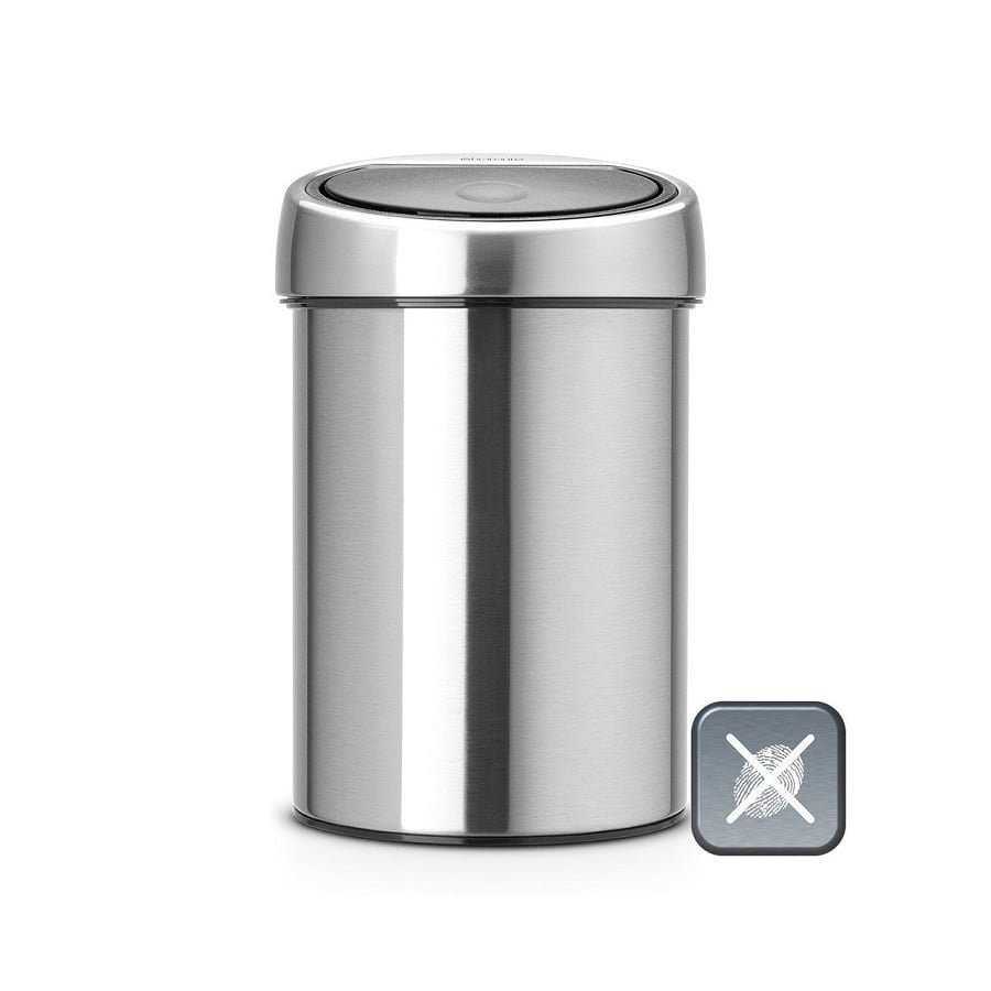 BRABANTIA 378645 - Kosz Touch Bin 3 l - stal matowa FPP
