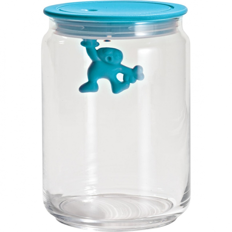 Pojemnik kuchenny 0,9l niebieska pokrywka Alessi