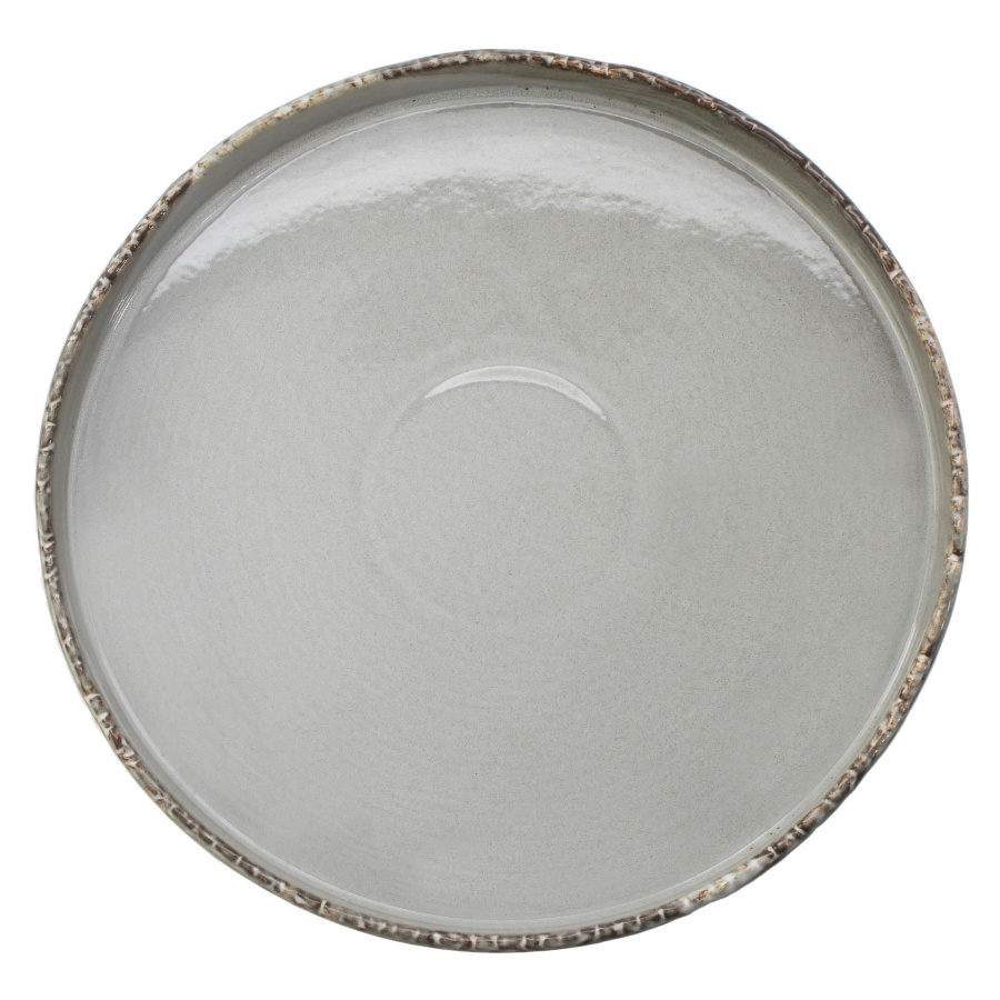 Samto talerz okrągły płaski 28 cm szary