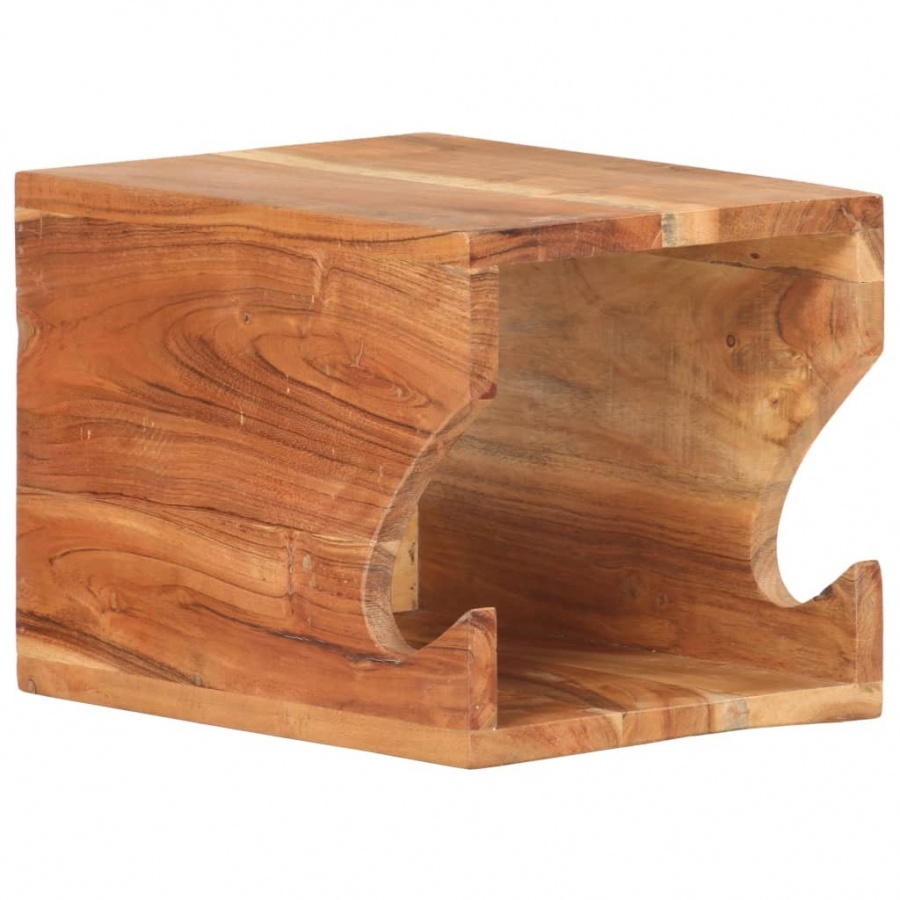 Uchwyt ścienny na rower, 35x25x25 cm, lite drewno akacjowe